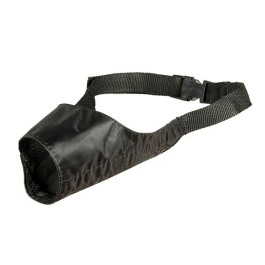 Намордник нейлоновый принтованый КАСКАД №0, Черный