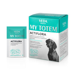 Синбиотический комплекс MY TOTEM ACTIFLORA для восстановления и поддержания баланса кишечной микрофлоры собак, 1саше*1г