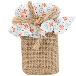 Игрушка TRIXIE Пауч, ткань/джут с кошачьей мятой 8см