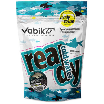 Прикормка Vabik Ready Cold Water Лещ Бисквит Черный 750гр