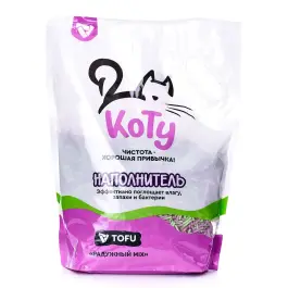 Наполнитель "КОТУ" TOFU соевый Радужный MIX 6л