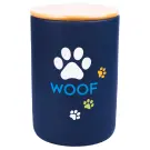 Бокс Mr.Kranch керамический для хранения корма для собак WOOF 1900мл черный