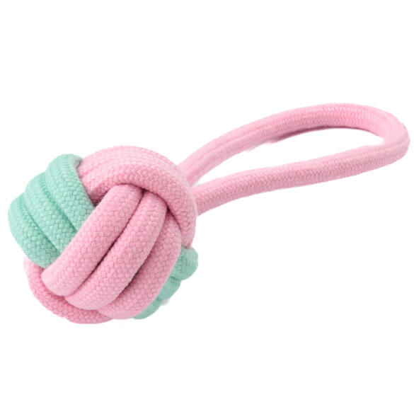 Игрушка "Котики Собачки" "Мяч с ручкой двухцветный", для собак ,18cm