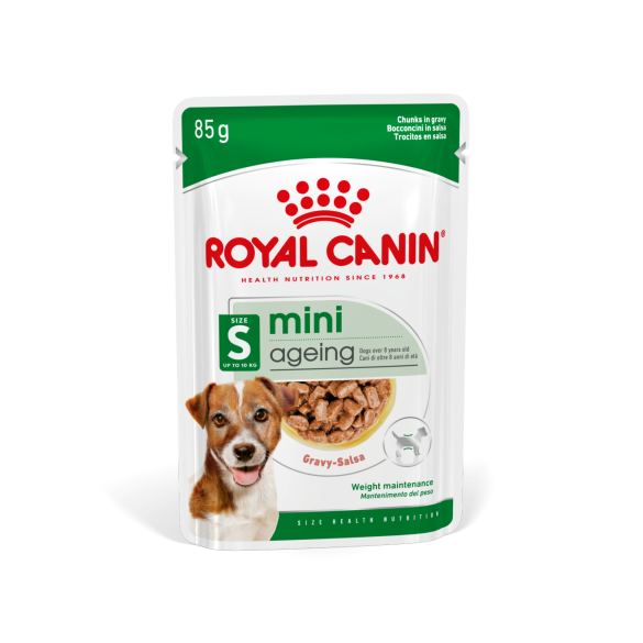 85гр Влажный корм ROYAL CANIN Mini Ageing для взрослых собак мелких пород старше 8 лет, в соусе (пауч)
