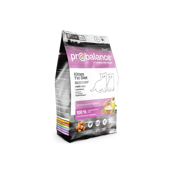 1,8кг Корм ProBalance 1'st Diet для котят с цыпленком