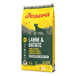 12,5кг Корм Josera Lamb & Batate (Adult Medium/Maxi 25/16) гипоаллергенный, беззерновой для взрослых собак всех пород с пищевой аллергией с Ягнёнком и Бататом