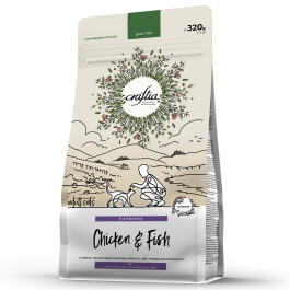 320гр Корм Craftia Harmona Adult Cat беззерновой для взрослых кошек из Курицы и рыбы