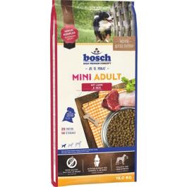 15кг Корм Bosch Mini Adult Lamb&Rice для собак маленьких пород с Ягненком и Рисом