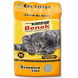 Наполнитель комкующийся S Benek Натуральный, 25л