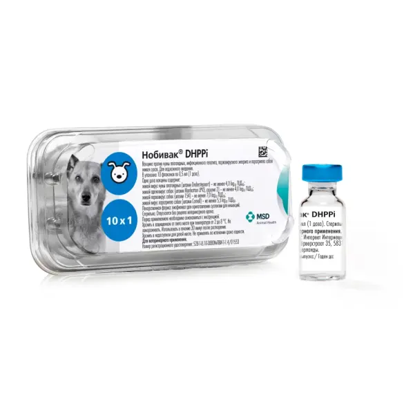 Нобивак DHPPI MSD Animal Health вакцина для собак, 1шт