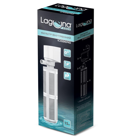 Фильтр Laguna ICEBERG JY801F 15Вт, 880л/ч, 250л