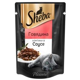 75гр Корм для кошек SHEBA Pleasure Говядина