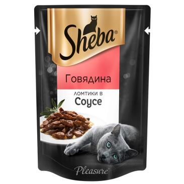75гр Корм для кошек SHEBA Pleasure Говядина
