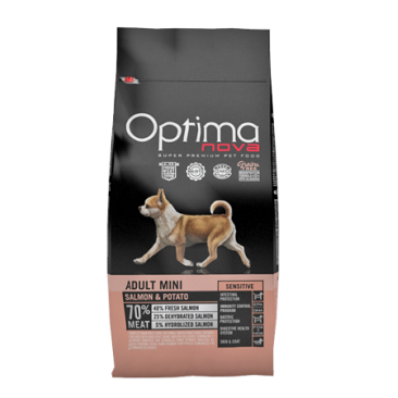 2кг Корм Optima Nova Grain Free Adult Mini для взрослых собак мелких пород с Лососем с картофелем