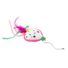 Игрушка Mr.Kranch для кошек Питахайя плюшевая с кошачьей мятой и перышками, Зеленая, 19см