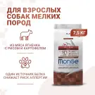 7,5кг Корм Monge Dog Monoprotein Mini Adult Lamb/Rice для взрослых собак мелких пород c Ягненком и рисом