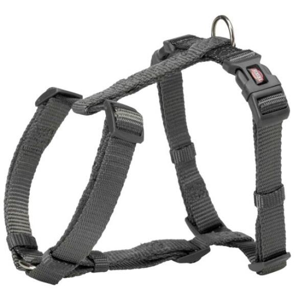 Шлея TRIXIE для собак Premium H-harness XS-S 30-44см/10мм графит