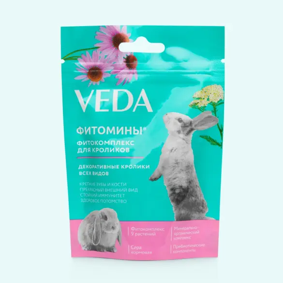 Фитомины Veda для кроликов, 50гр