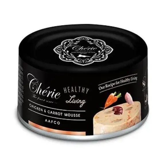 80гр Консервы Pettric Cherie Healthy Living для кошек мусс из Куриного мяса с морковью