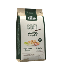2,5кг Корм Bosch Soft Adult Mini Quail&Potatо для собак мелких пород, Перепелка с Картофелем