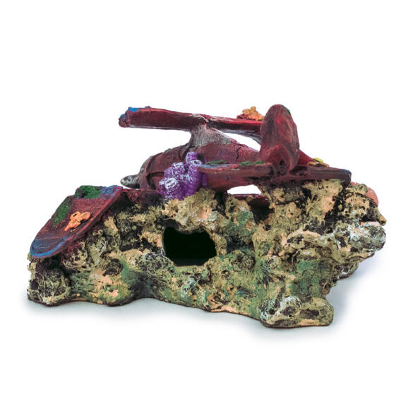 Декорация для аквариума Silver Berg Самолет 20*17*11cм, №702