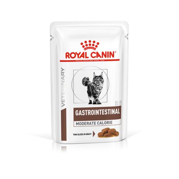 85гр Влажный корм ROYAL CANIN Gastro Intestinal Moderate Calorie Feline диета для кошек (пауч)