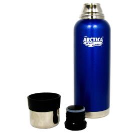 Термос Арктика 106, 1600мл, синий, 2 чашки, ударопрочное покрытие