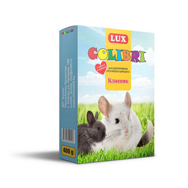 400гр Корм LUX COLIBRI для кроликов и шиншилл основной рацион