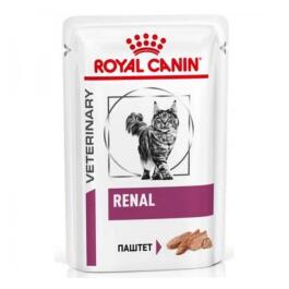 85гр Влажный корм ROYAL CANIN Renal Loaf диета для взрослых кошек при почечной недостаточности, паштет (пауч)