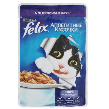 85гр Корм для кошек FELIX с Ягнёнком