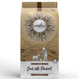 7кг Корм Craftia Natura Puppy Medium&Large для щенков средних и крупных пород из из Утки с фазаном