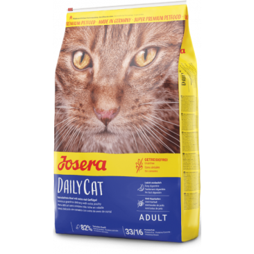 Корм в развес Josera DailyCat (33/16) для взрослых кошек с чуствительным пищеварением с Птицей и бататом 1кг