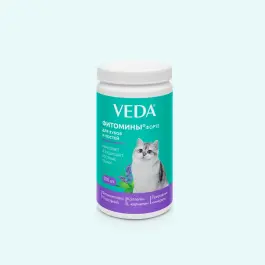 Фитомины Veda Форте для зубов и костей кошкам, 100гр