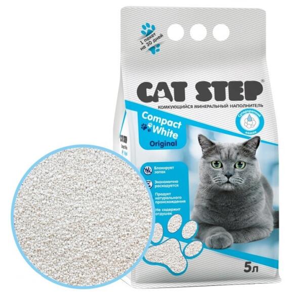 Наполнитель комкующийся Cat Step, 5л