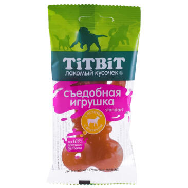 Лакомый кусочек TitBit Standart съедобная игрушка для собак, Ягненок