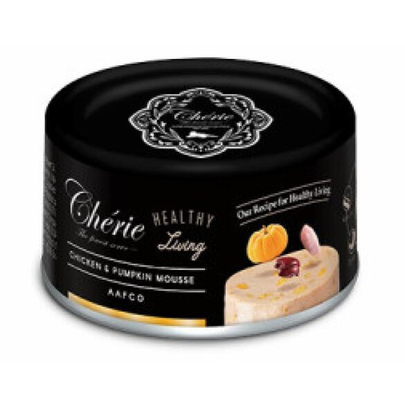 80гр Консервы Pettric Cherie Healthy Living для кошек мусс из Куриного филе с тыквой