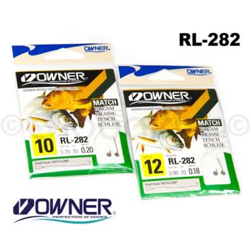 Крючок Owner RL-282, №16 с поводком 70см 0,14мм 2,0кг
