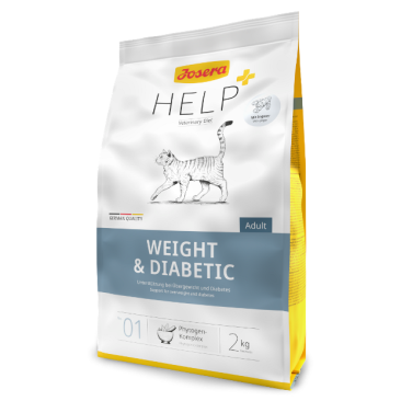 2кг Корм Josera Нelp Weight&Diabetic Cat (35,2/9,8) для взрослых кошек при избыточном весе и/или диабете