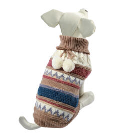 Свитер Triol "Помпончики" XL, светло-коричневый, размер 40см