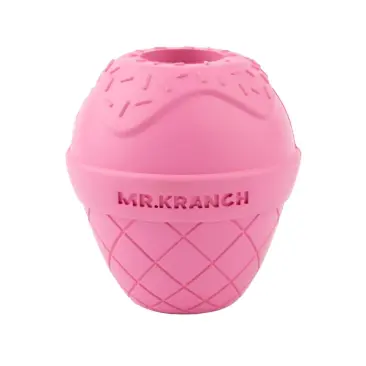 Игрушка Mr.Kranch для собак Мороженое 8*9см, Розовая с ароматом бекона