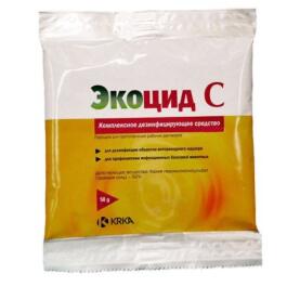 Экоцид С KRKA дезинфицирующее средство против вирусов, бактерий и грибков, 50гр