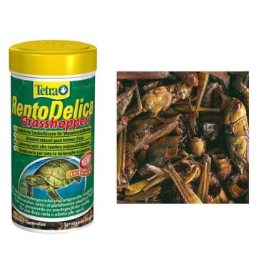 250мл Корм TETRA ReptoDelica Grasshoppers, деликатес из кузнечиков для черепах