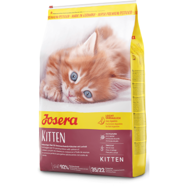 10кг Корм Josera Kitten (Kitten 35/22) для котят до 12 месяцев, беременных и кормящих кошек