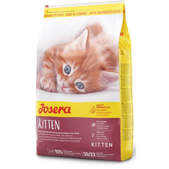10кг Корм Josera Kitten (Kitten 35/22) для котят до 12 месяцев, беременных и кормящих кошек