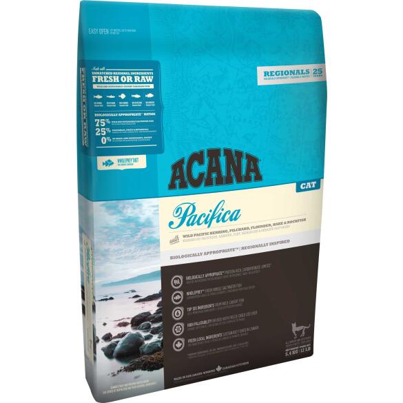 Корм в развес ACANA PACIFICA CAT беззерновой для кошек и котят с Рыбой, 1кг