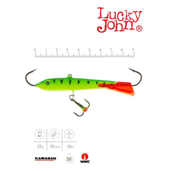 Балансир Lucky John CLASSIC 9 + тр. 90мм 36RT