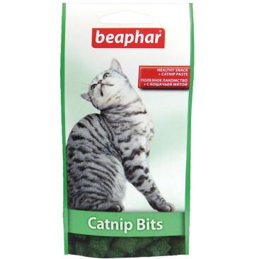 35гр Лакомство BEAPHAR Cat Nip Bits, Подушечки с кошачьей мятой