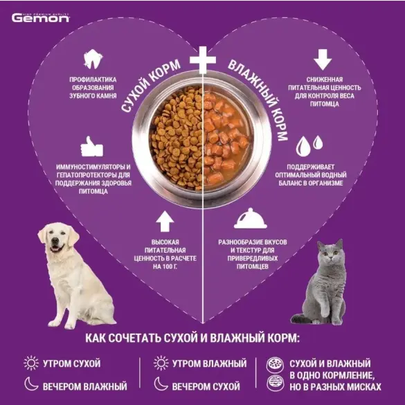 20кг Корм Gemon Dog Regular для взрослых собак всех пород с курицей