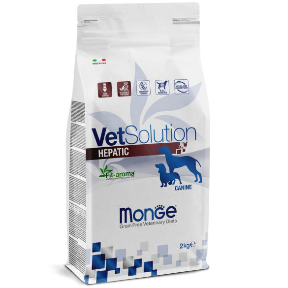 2кг Корм Monge VetSolution Dog Hepatic Ветеринарная диета для собак с заболеваниями печени