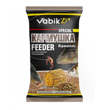 Прикормка Vabik FEEDER Конопля 1кг